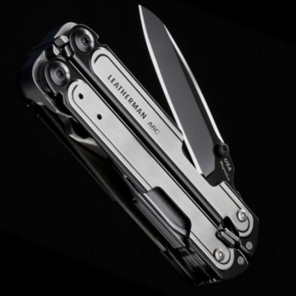 Мультитул ARC MagnaCut, 20 функций, 7/11 см (Black&Steel, чехол серый нейлон)